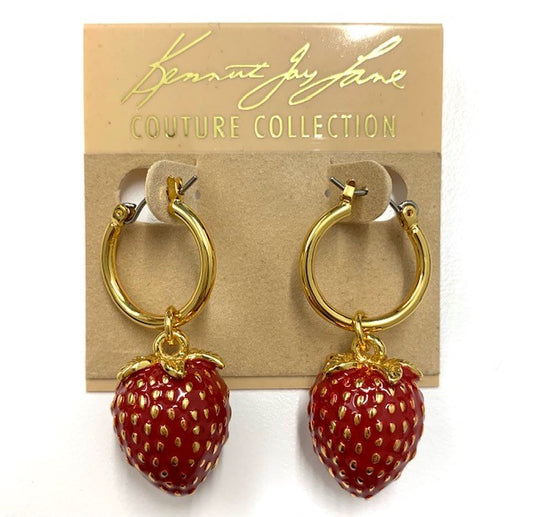 Strawberry Drop Pierced Earring