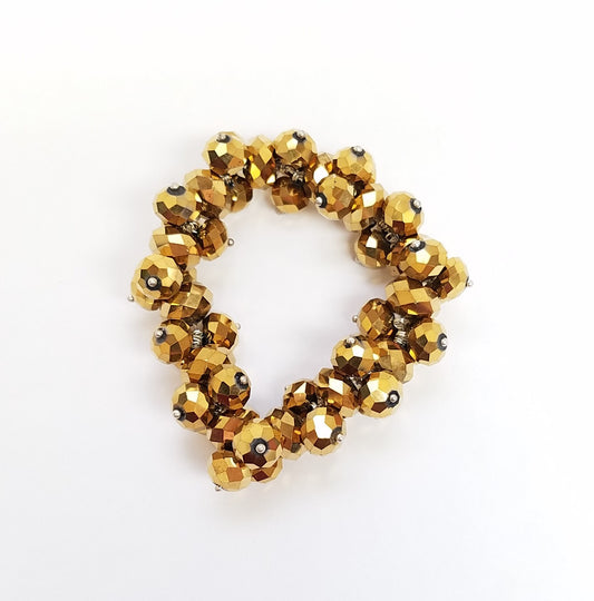 Gold Beads Stretch Bracelet