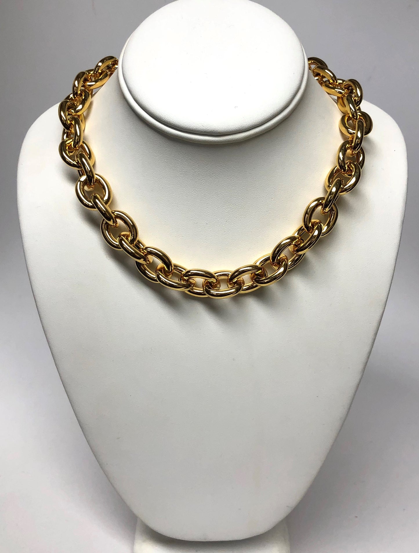 17" Gold Link Chain Necklace