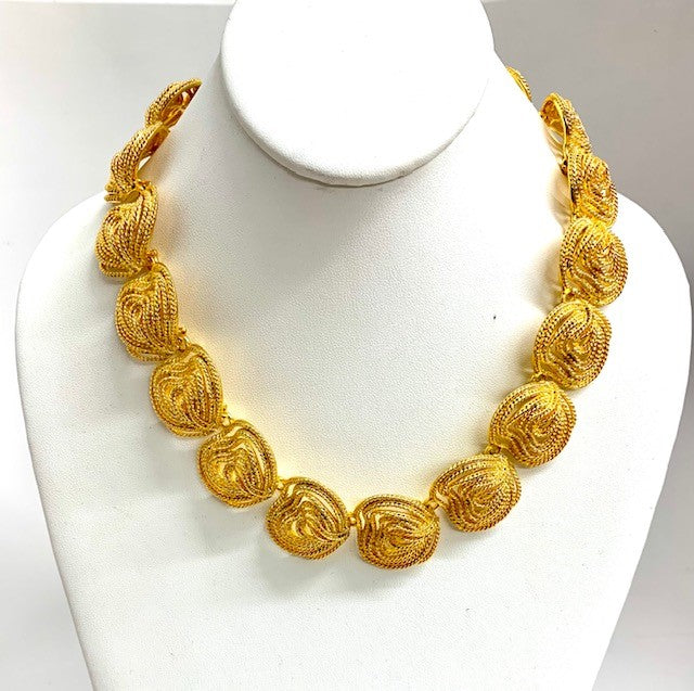 16-20.5" Gold Clusters Necklace