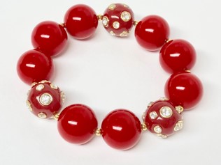 Red Candy Ball Bracelet